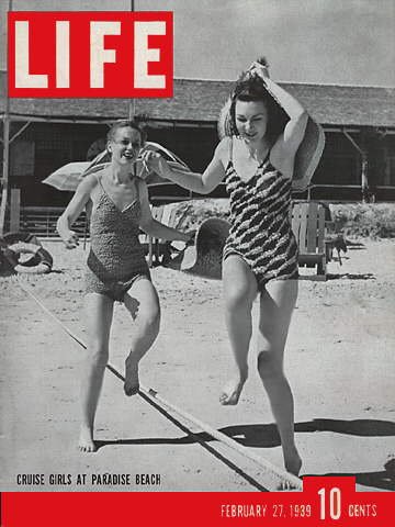 original LIFE MAGAZINE of February 27, 1939 with FRENCH SOLDIER  on the cover. STAGECOACH with John Wayne.  Shorter Skirts