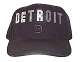 New Detroit Tigers MLB Classic Hat Cap - Black Rhinestone Steel