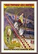 Circus Poster Kilpatrick's Famous Ride - Unusual approx. 22"x26" Framed and Matted - 1 7/8" Walnut Toned Wood Frame - Photographic Print from the Library of Congress Collection