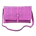 BMC Decorative Cut Out Design Faux Leather Fashion Statement Envelope Clutch