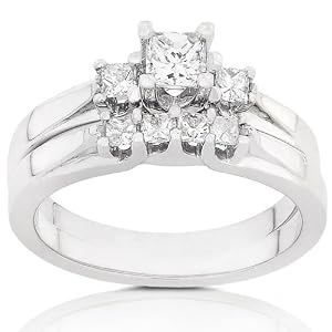 1/2ctw Diamond Wedding Ring Set in 14kt Gold (HI/I1-I2)
