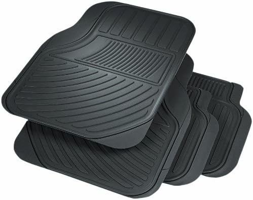 Rubber Queen Format Floor Mat - Black, Model #7075