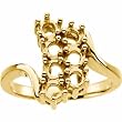 14K Yellow Gold Mother's Ring - 7 Gemstone -- YOU CHOOSE THE COLORS!