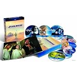 Star Wars: Complete Saga (I, II, III, IV, V & VI) Extended Edition Set + 40 HOUR Blu-Ray Exclusive Extras Features, Archives & Documentaries (9 Disc Box Set) [Blu-Ray]