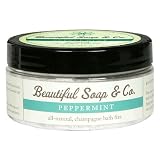 Beautiful Soap & Co. All-Natural Champagne Bath Fizz, Peppermint, 12 oz (340 g) (Pack of 2)