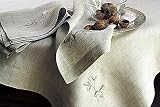 ROSE pure linen tablelinen set