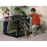 Midwest Life Stages Folding Double Door Dog Crate Size - 48W x 30D x 33H inches