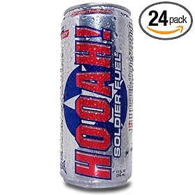 HOOAH! Soldier Fuel Energy Drink, Punch: Tropical, 12-Ounce Cans (Pack of 24)