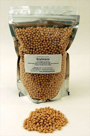 51HCDvipp0L._SL500_ 2.5 Lbs Dried Soy Beans - Certified Organic Sprouting Seed - 2.5 Lb. Re-sealable Bag- High Germination Rate - Soybeans for Seed, Sprouting Sprouts, Making Soymilk & Tofu, Food Storage, Hydroponics, Gardening, Cooking & More. All Natural Soybeans Are High in Vitamins, Minerals and Other Nutrients. Excellent for Food Storage, Emergency Supplies & Soy Bean Milk.