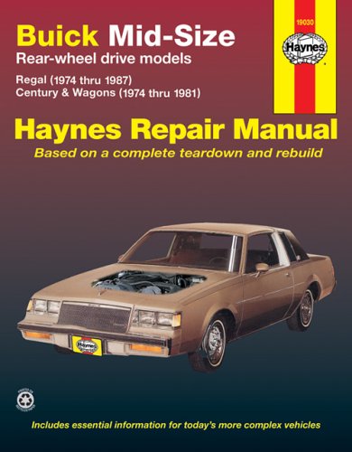 Buick Mid-Size Models Manual: 1974 Thru 1987 (Haynes Manuals)