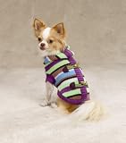 X-SMALL - Stripe Toggle Hoodie Dog Sweater