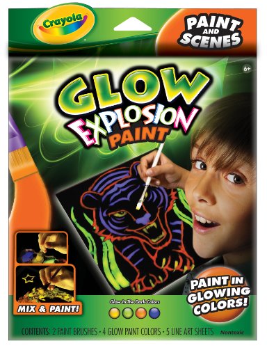 Crayola Glow Explosion Glow Paint & Scenes