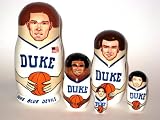 NBA Basketball DUKE (White uniform) or Any Team your choice * Russian Nesting doll * 5 pcs / 6 in * NBA.duke