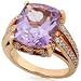 One of a Kind 7/8ctw Lavender Amethyst & Diamond Ring in 18kt Rose Gold (G-H/VS-SI)