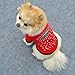 PanDaDa Pet Puppy Small Dogs Clothes Cotton Coats T-Shirt Apparel Red XX-Small