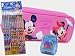 Minnie Mouse Pencil Case Pink + Pack of Pencils & Sharpener