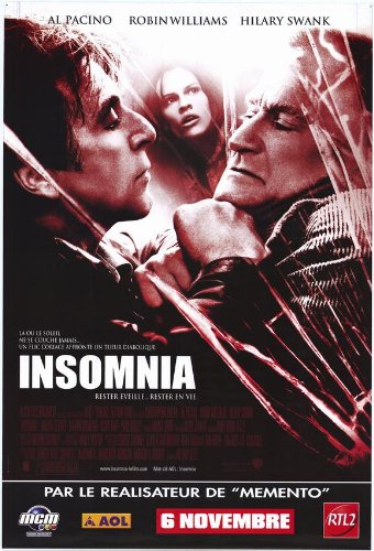 Insomnia Poster French 30x40 Al Pacino Robin Williams Hilary Swank