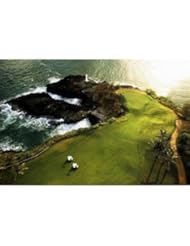 Poster, Golf Course, Hawaii Coast, 36x24 Poster Print Poster Print, 36x24 Travel Poster Print, 36x24