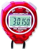  : ACCUSPLIT Pro Survivor - A601X Stopwatch, Cum Split, Clock, Extra Large Display (Cherry)