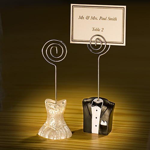 Bride and groom place card holders, 200