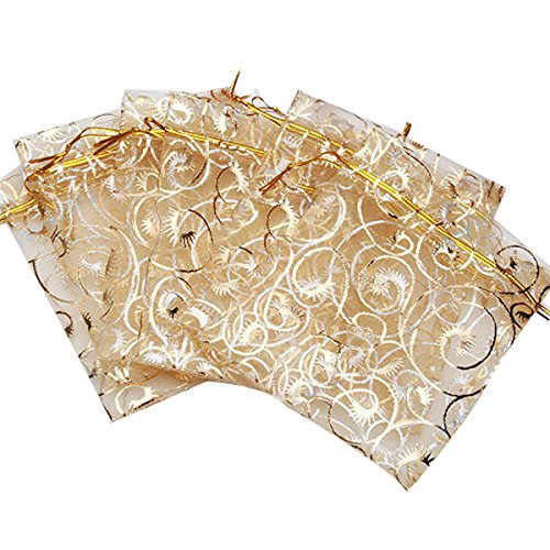 Masingo 4x5" Organza Pouch Wedding Favor Gift Bags