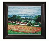 IMAGE OF Art Reproduction Oil Painting - Monet Paintings: Field of Poppies, Giverny with Veine D' Or Bronze Scoop - Bronze and Rich Brown Finish - 26.50