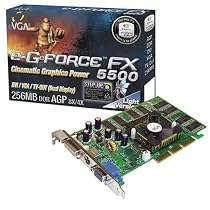 eVGA NVIDIA e-GeForce FX 5500 256 MB, 128 bit DDR AGP 8X VGA/DVI/TV Video Card (256-A8-N313-LX) - Harry Potter 6 Books
