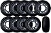Roller Hockey Goalie Wheels SET OF 10 for INDOOR INLINE