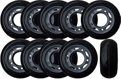 Roller Hockey Goalie Wheels SET OF 10 for INDOOR INLINE