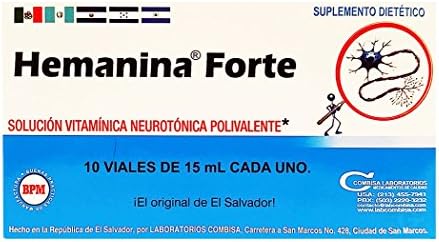 Hemanina Forte Dietary Supplement 5 oz fl - Suplemento Multivitaminico (Pack of 12)