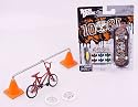 Tech Deck Fingerskateboard + BMX Fingerbike + Rampe Street Rail