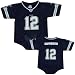 Reebok Dallas Cowboys # 12 Navy Infant One-Piece Replica Football Jersey