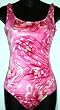 END OF SUMMER SALE Missy Shirred Side Swimsuit PinkFloral