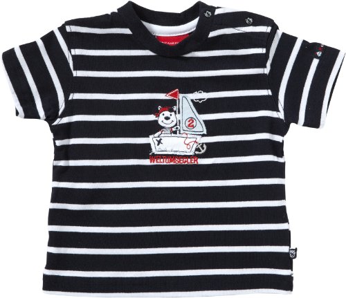 Salt & Pepper Baby - Jungen T-Shirt gestreift 2912103, Gr. 62 , Blau (marine ) Preisvergleich