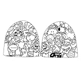 Super Mario Character Outlines Knit Beanie