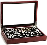 Cufflinks Box in Mahogany for 36 pairs