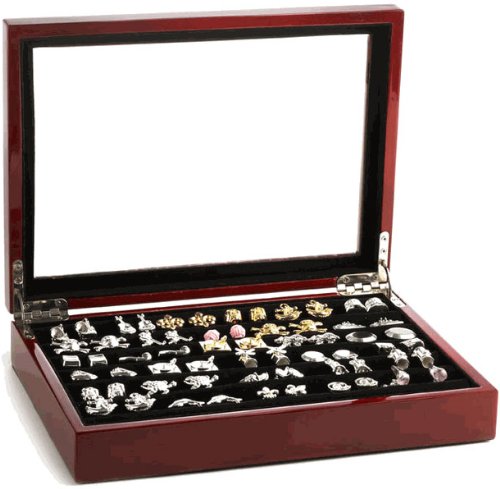 Cufflinks Box in Mahogany for 36 pairs
