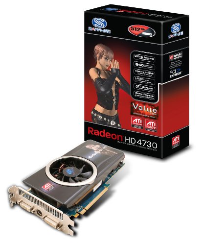 Sapphire ATI Radeon HD4730 Grafikkarte (PCI-e, 512MB GDDR2 Speicher, DVI-I, 1 GPU) Lite Retail