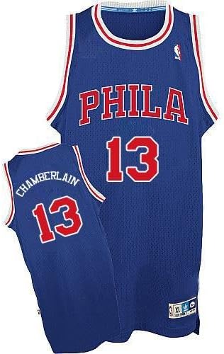 Wilt Chamberlain #13 NBA Phila Warriors 76ers Jersey Custom Embroidered Medium