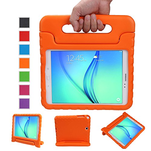 NEWSTYLE Samsung Galaxy Tab A 9.7 Shockproof Case Light Weight Kids Case Super Protection Cover Handle Stand Case for Kids Children For Samsung Galaxy Tab A 9.7-inch SM-T550 SM-P550 - Orange Color
