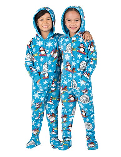 Footed Pajamas - Winter Wonderland Toddler Hoodie Fleece