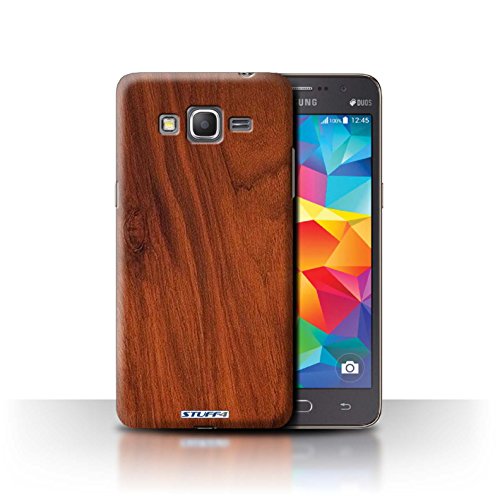 STUFF4 Phone Case / Cover for Samsung Galaxy Grand Prime / Mahogany Design / Wood Grain Effect/Pattern Collection