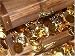 1909-1959 24K Gold-plated Wheat Coins in Treasure Chest 1909-1959 24K Gold-plated Wheat Coins in Treasure Chest