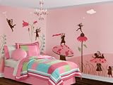 Fairy Wall Stencils for Fairy Wall Mural for Girls Room