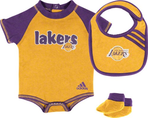 Los Angeles Lakers Newborn Bib and Bootie Set