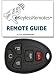 2005-2008 Pontiac Grand Prix Keyless Entry Remote Fob Clicker For Vehicles With Remote Start Option. (Must be programmed by Dealer or Locksmith)+ Free eKeylessRemotes Guide