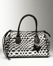 Metallic Woven Satchel