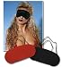 Set Augenmasken 2er rot/schw.