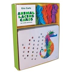 【クリックで詳細表示】Eric Carle Animal Lacing Cards： 10 Cards ＆ Laces [カード]