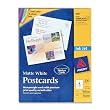 Avery Postcards for Inkjet Printers, Matte, 5.5 x 4.25 Inches, White, Box of 200 (08387)